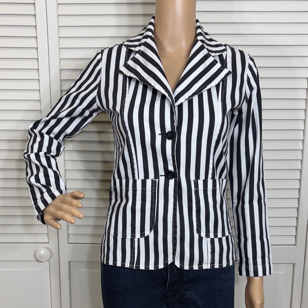 Sugarhigh Lovestoned Striped Blazer XS